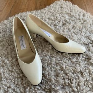 •SOLD ON DEPOP•ETIENNE AIGNER White Heels